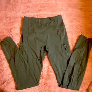 Army green leggings